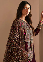 7010 - JZ Embroidered Velvet 3-Piece Dress