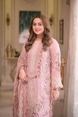 Aneela's Luxury Unstitched Lawn Suit DL-5001