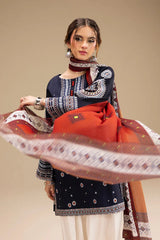 Sapphire Embroidered lawn Three Piece DL- 001