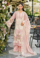3 Piece - Unstitched Fully Embroidered Lawn Fabric DL-5003
