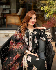 Dhanak 3-Piece Embroidered Dress AS-177