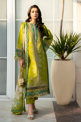 EID COLLECTION Bin Ilyas Embroidered lawn Three Piece DL-42