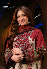 Asim Jofa Printed 3 three piece suit