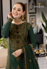 Asim jofa Embroidered Three Piece Lawn AJ-131