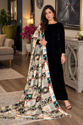 Dilkash Libas Embroidered Micro Velvet 3 Piece D-2018