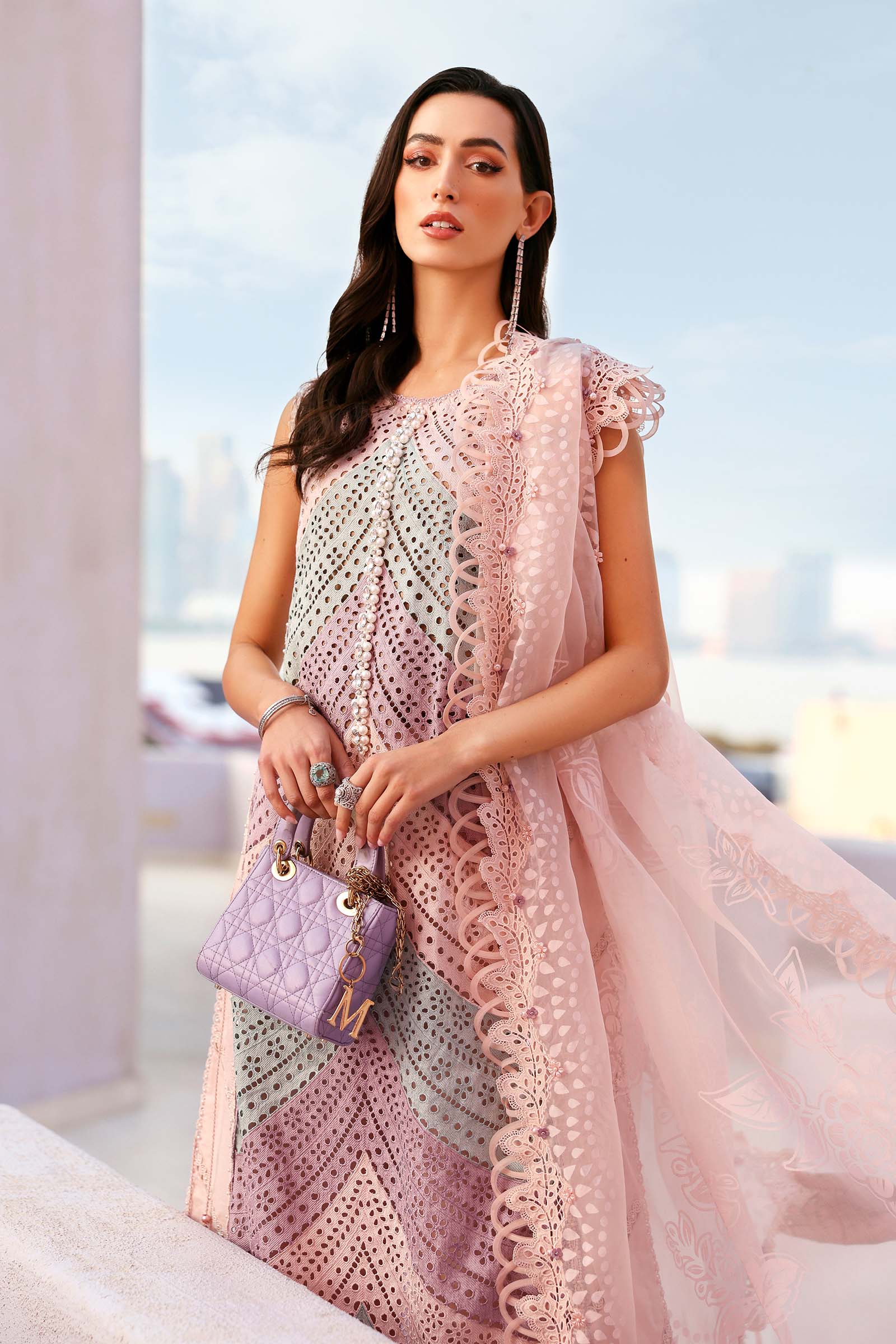 MARIA.B -Summer 3PC Lawn ChickenKari Embroidered Suit-D1000