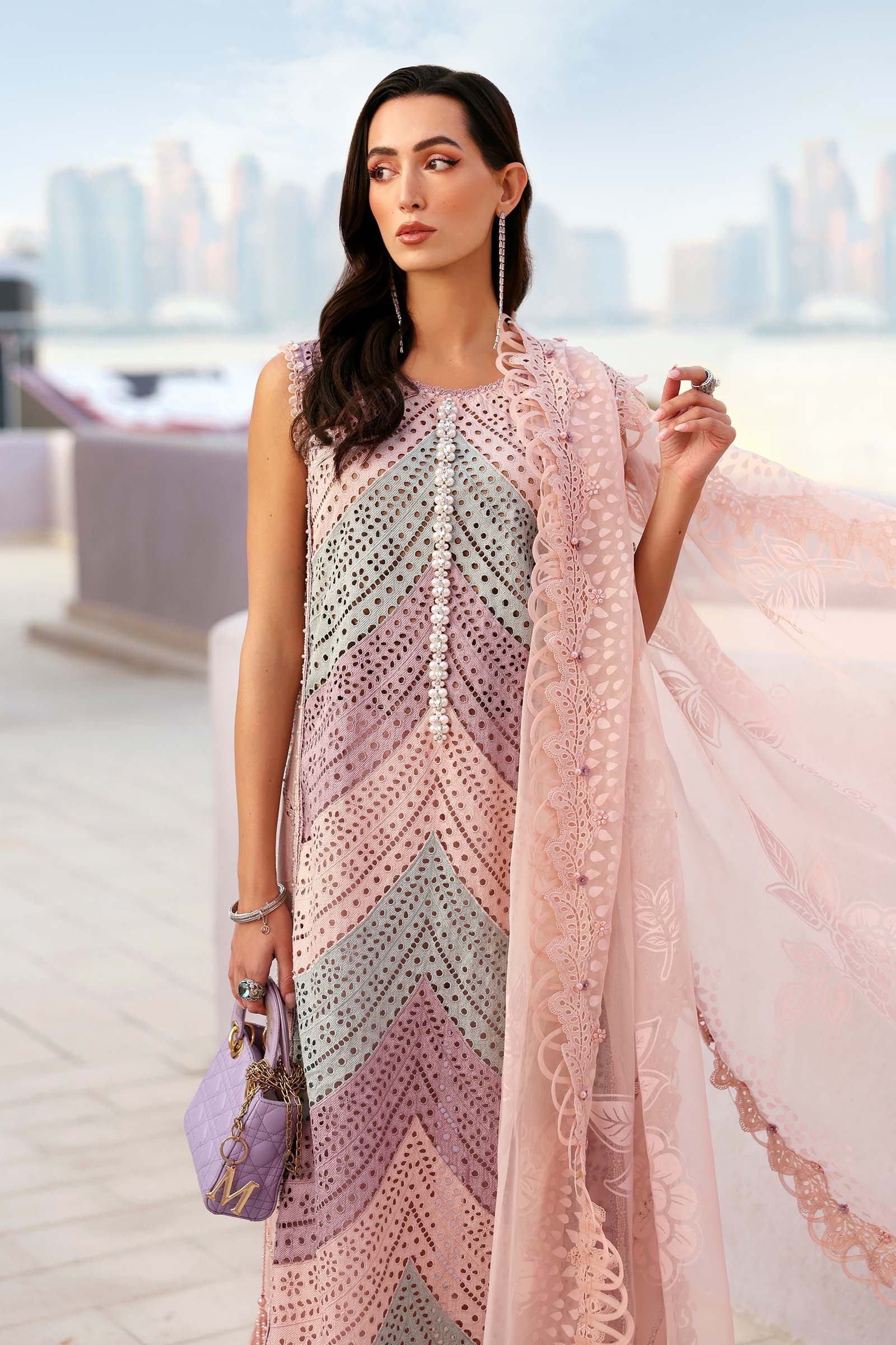 MARIA.B -Summer 3PC Lawn ChickenKari Embroidered Suit-D1000