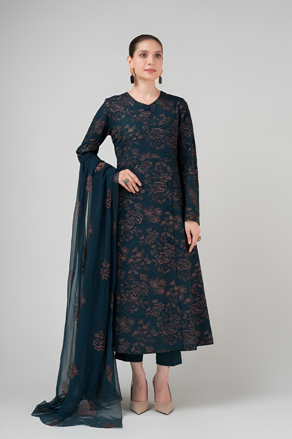 Bareeze Embroidered 3 Piece Lawn DL-3024