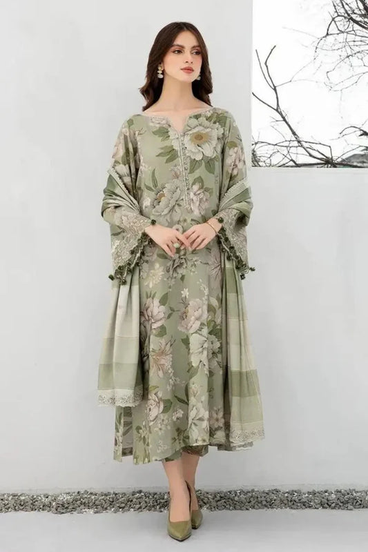DL- Lawn Dress D- 011