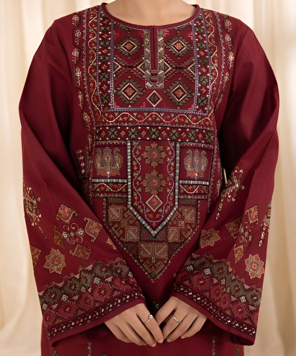 Sapphire Embroidered lawn 3 Piece DL-3004