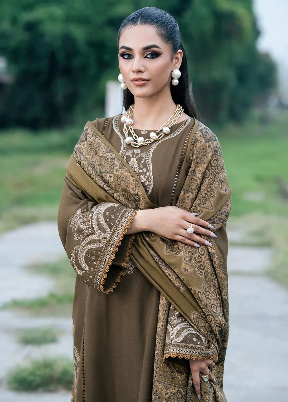 Dhanak 3-Piece Embroidered Dress Izel-10564