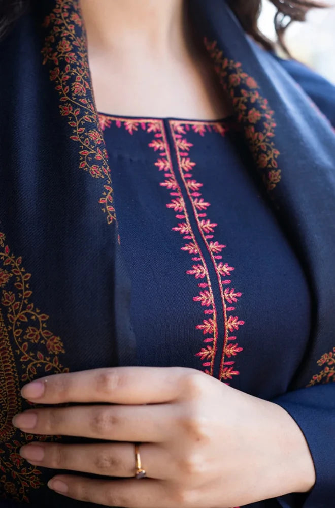 Dhanak 3-Piece Embroidered Dress D-GD 1109