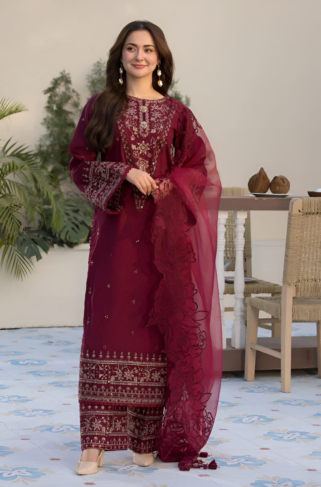Dilkash Libas 3 Piece Lawn Embroidered DL-044