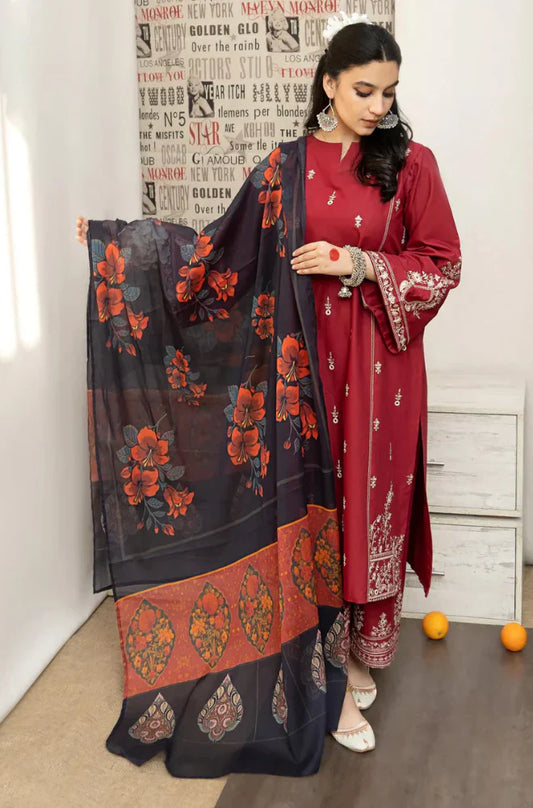 DL- Lawn Dress D- 060