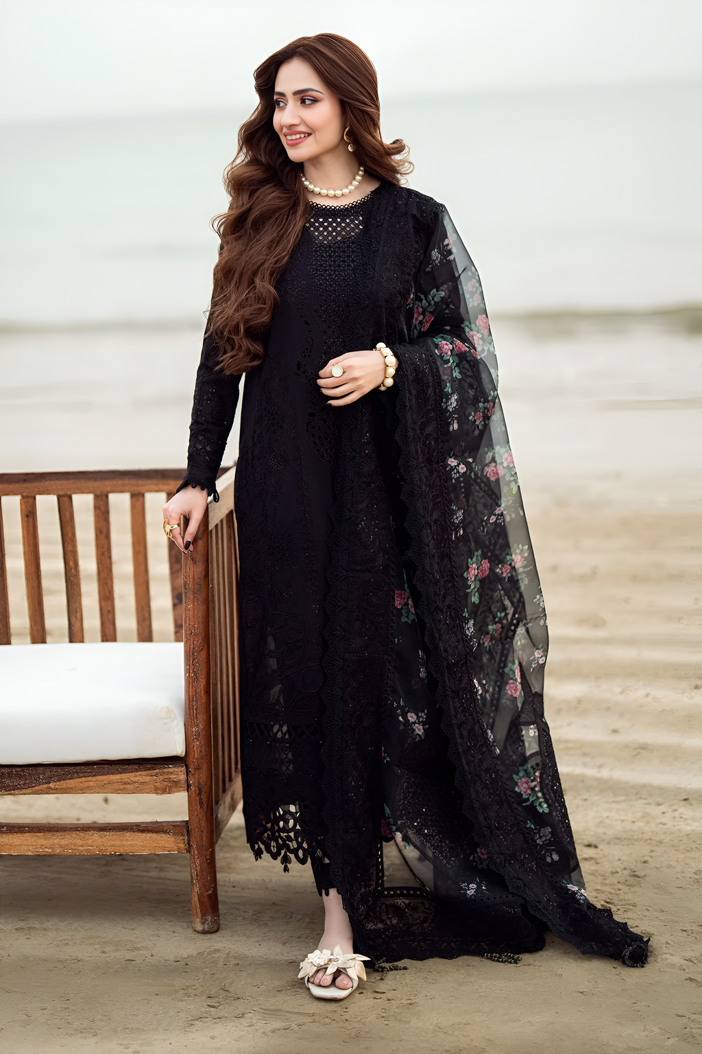 Nureh 3 Piece Embroidered Lawn DL-1003