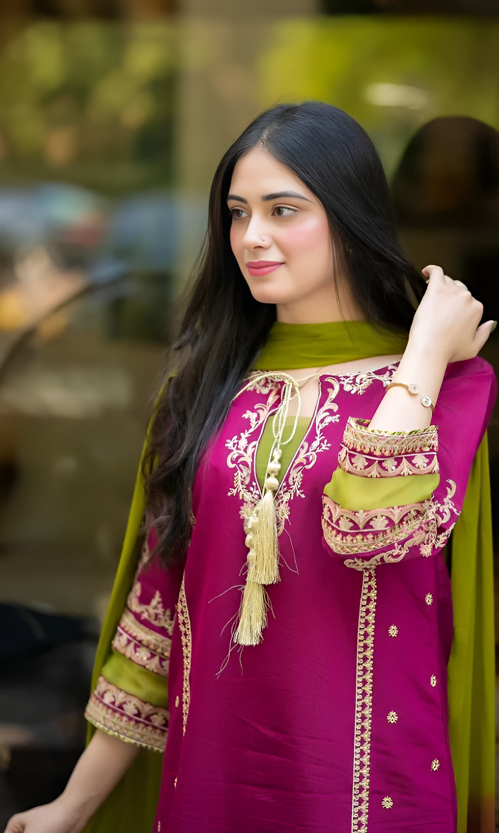 MEENA 3 Piece Embroidered Lawn DL-077