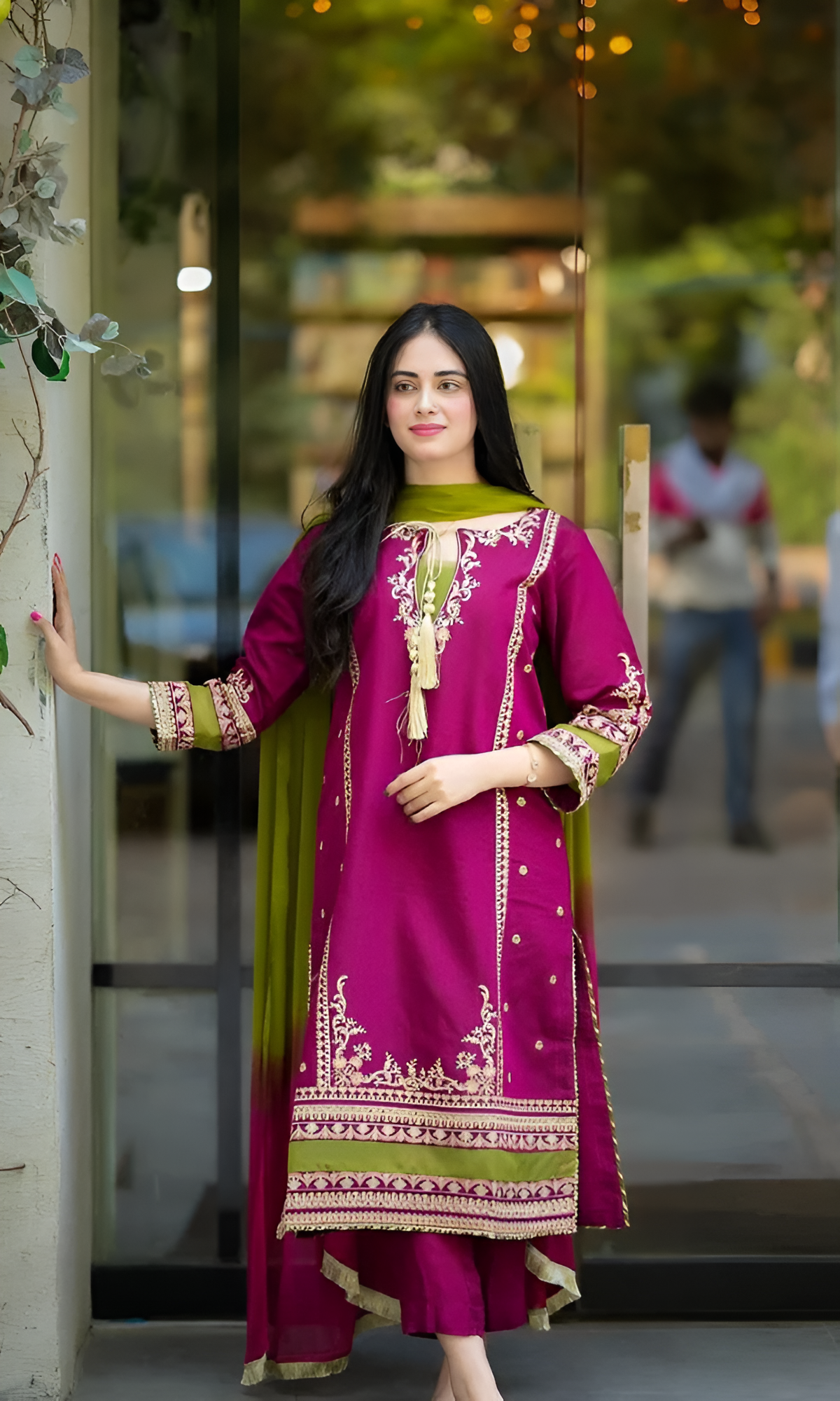 MEENA 3 Piece Embroidered Lawn DL-077