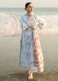 Qalamkar Chikenkari Embroidered 3 Piece Lawn DL-575
