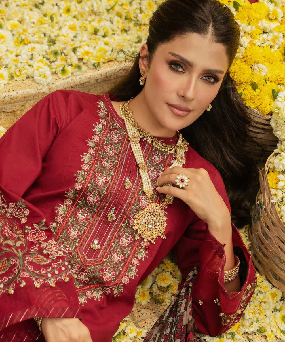 Dhanak 3-Piece Embroidered Dress SP-68