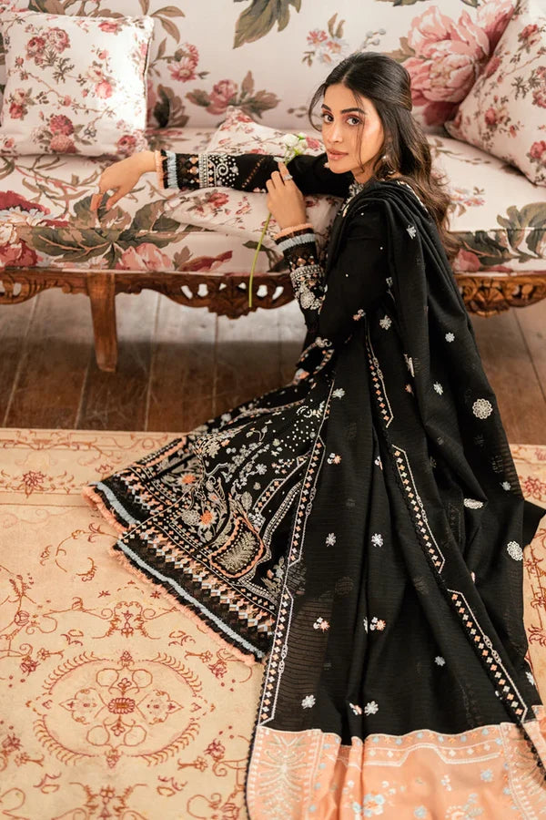 Qalamkar Embroidered Dhanak Three Piece QL-1050