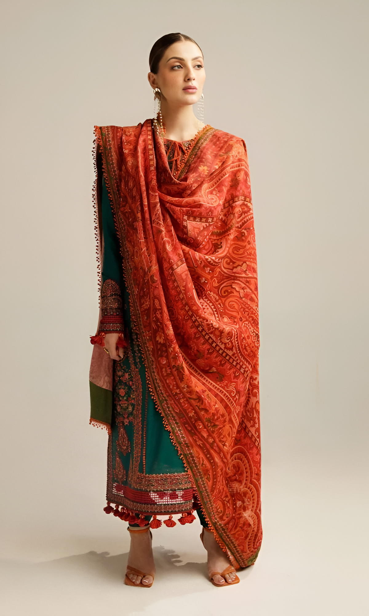 Hussain Rehar Embroidered 3 Piece Lawn DL-1001