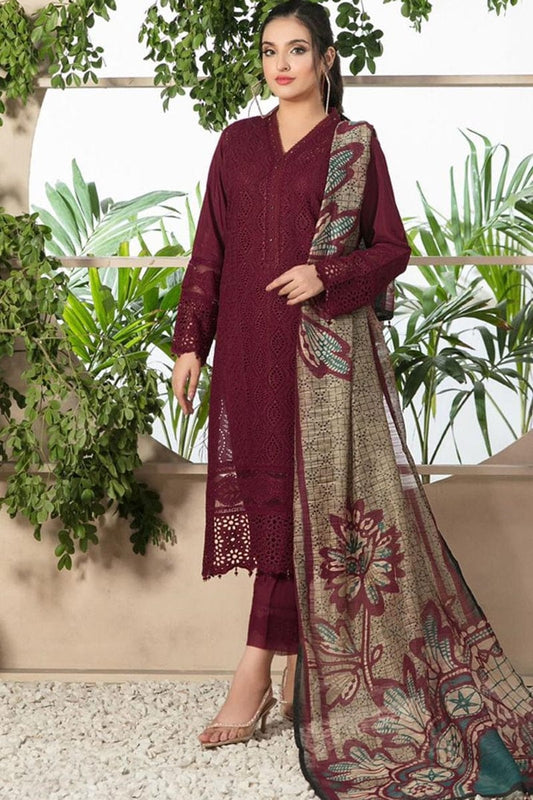 DL- Lawn Dress D- 009