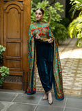 Dilkash Libas Embroidered Micro Velvet 3 Piece D-2011