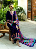 Dilkash Libas Embroidered Micro Velvet 3 Piece D-2005
