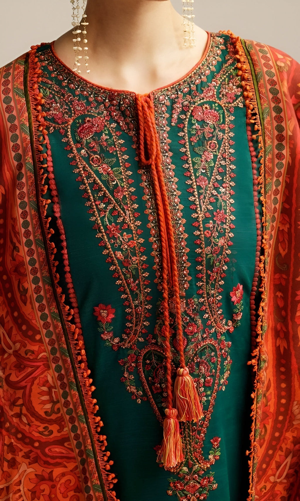 Hussain Rehar Embroidered 3 Piece Lawn DL-1001