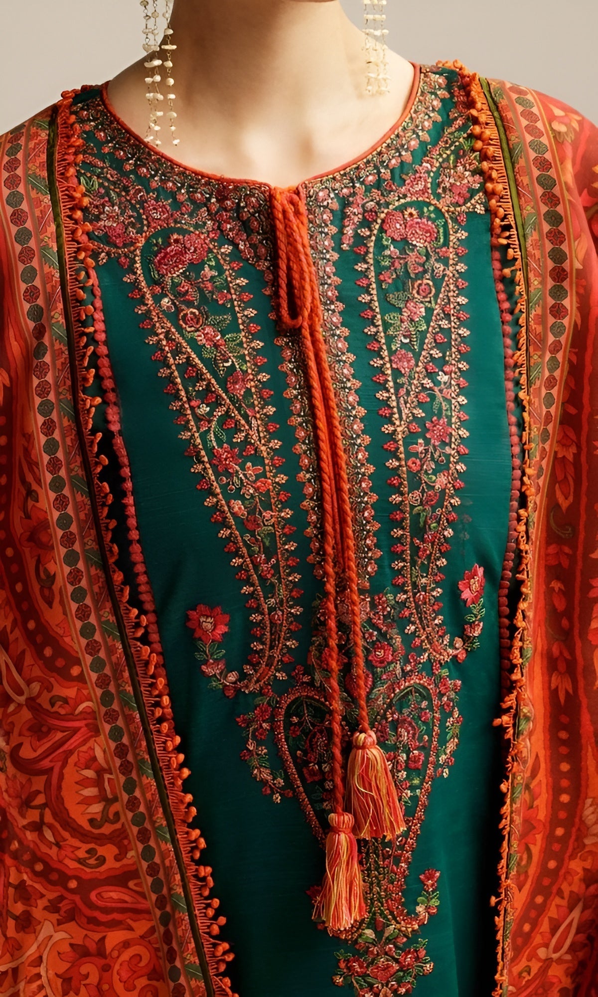 Hussain Rehar Embroidered 3 Piece Lawn DL-1001