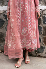 Qalamkar Unstiched Embroidered lawn Three Piece DL-269