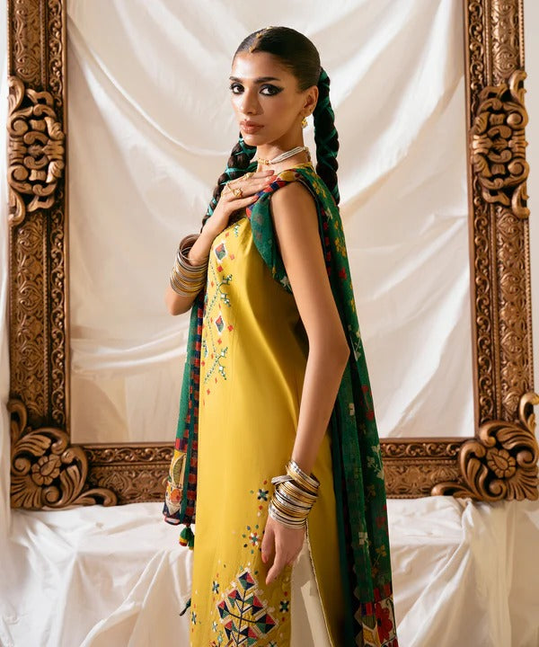 Dhanak 3-Piece Embroidered Dress SP-69 B