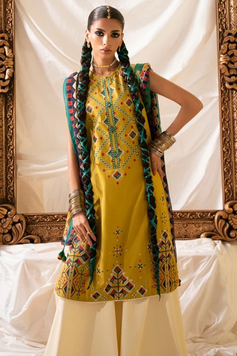 Dhanak 3-Piece Embroidered Dress SP-69 B