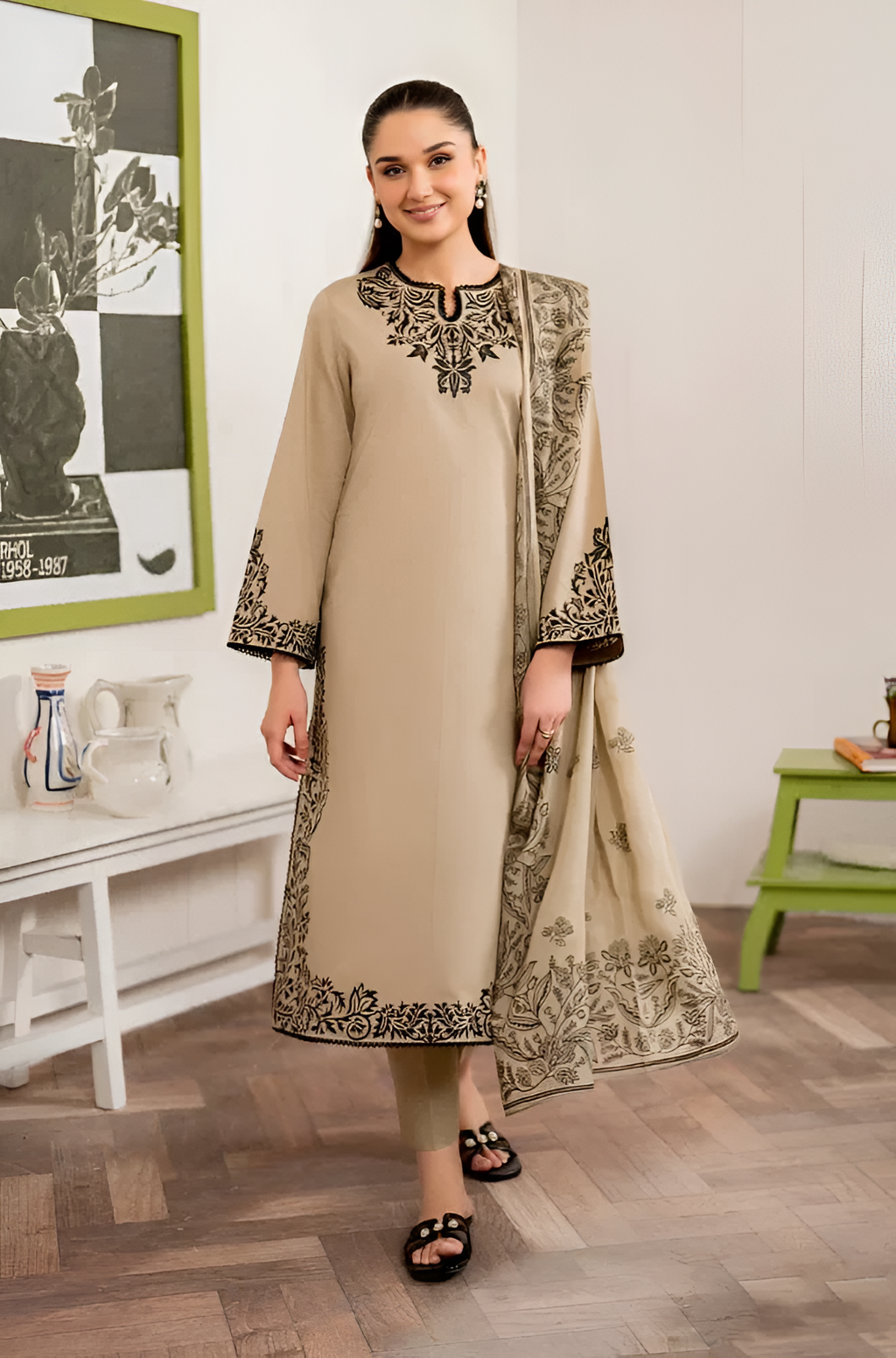 Sapphire 3 Piece Lawn Embroidered DL-746