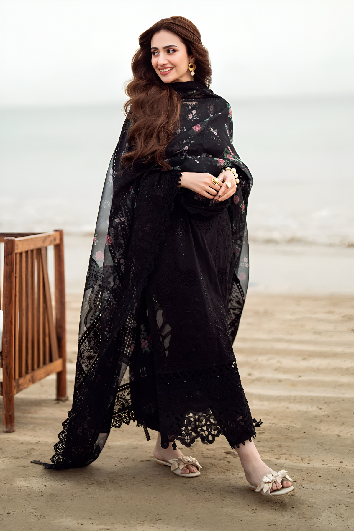 Nureh 3 Piece Embroidered Lawn DL-1003