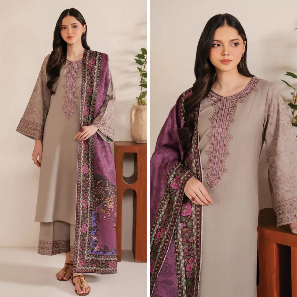 Jazmin 3 PIece Embroidered Lawn Suit DL-549