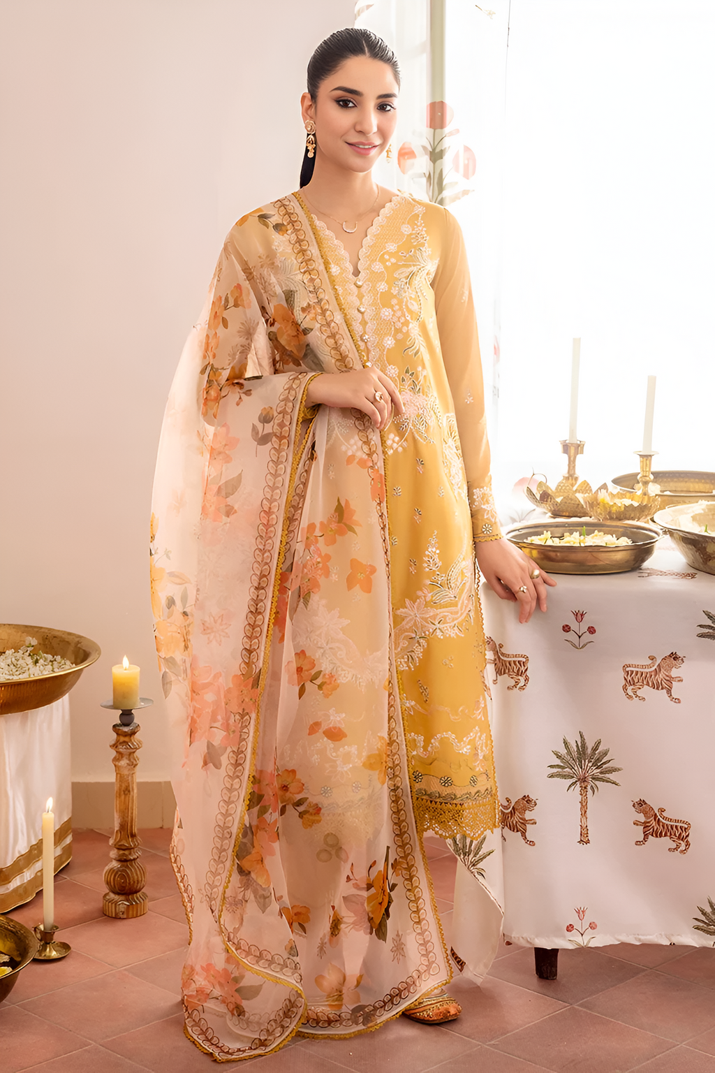 Cross Stitch Embroidered lawn 3 Piece DL-3030