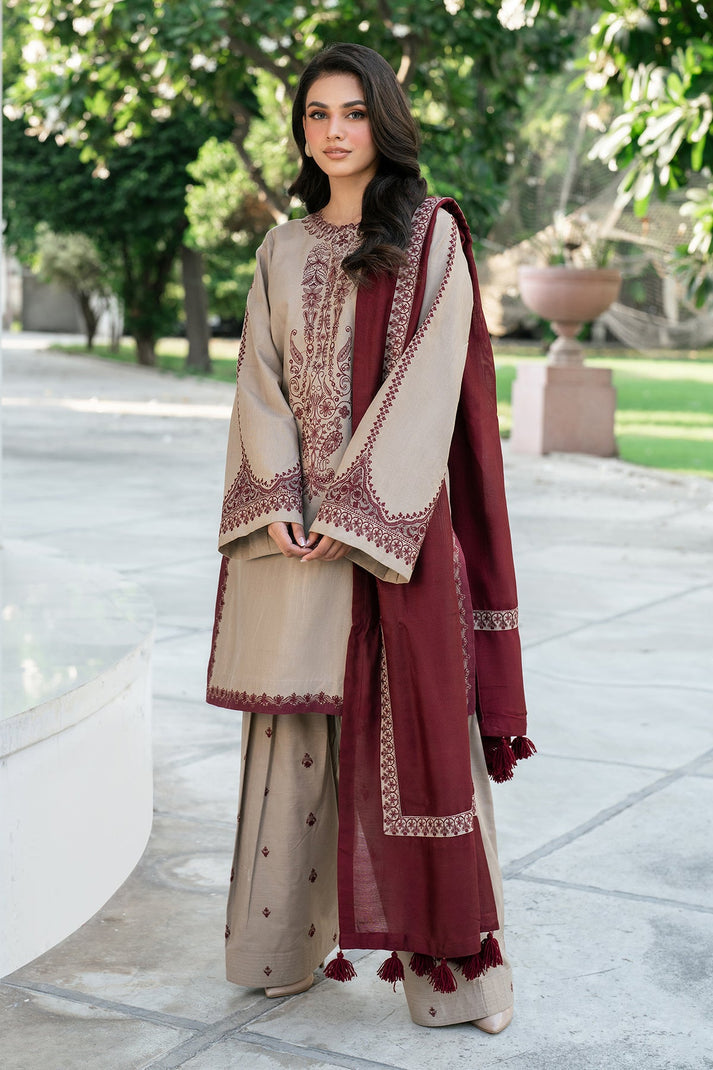 Dhanak 3-Piece Embroidered Dress D-GD 48