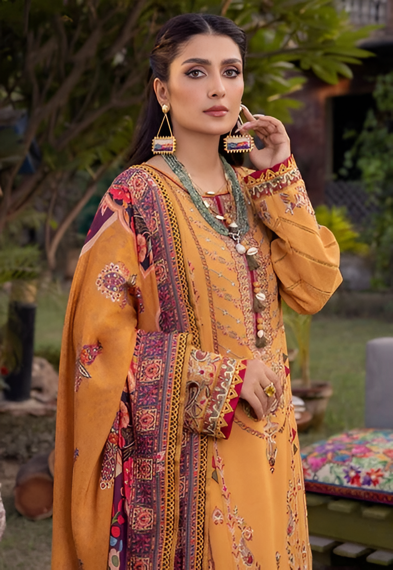 Sapphire 3-Piece Embroidered lawn DL-585