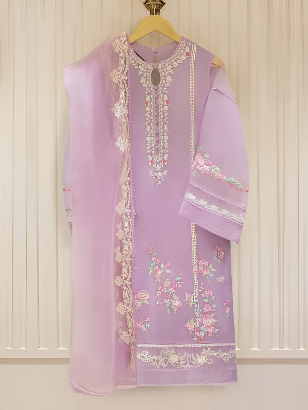 Dilkash Libas 3 Piece Organza Dress DL-1024