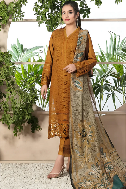 DL- Lawn Dress D- 050