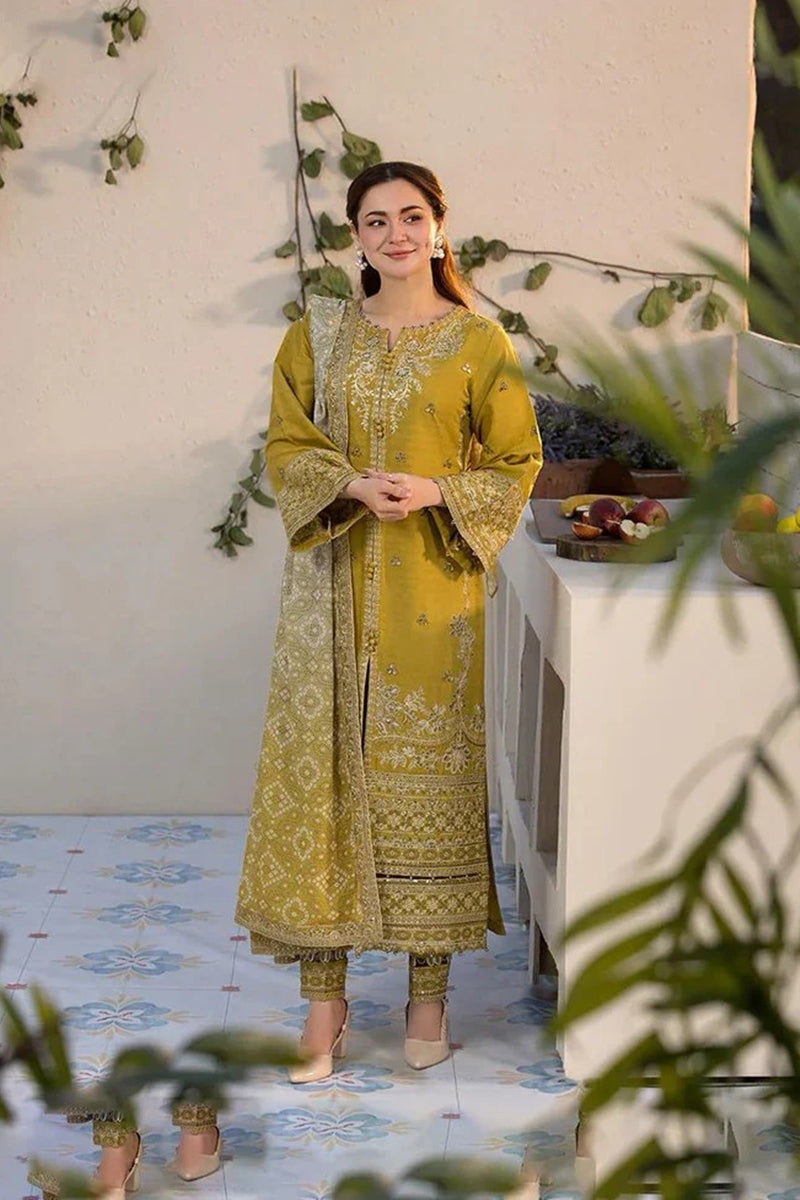 Dhanak 3-Piece Embroidered Dress Laam D-44