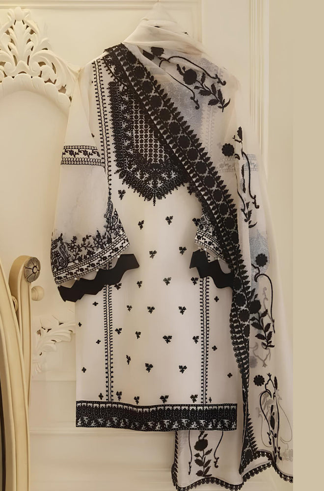 Agha Nor Embroidered 3 Piece Lawn Dress DL-68