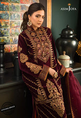 977- 3piece suit Embroidered Velvet