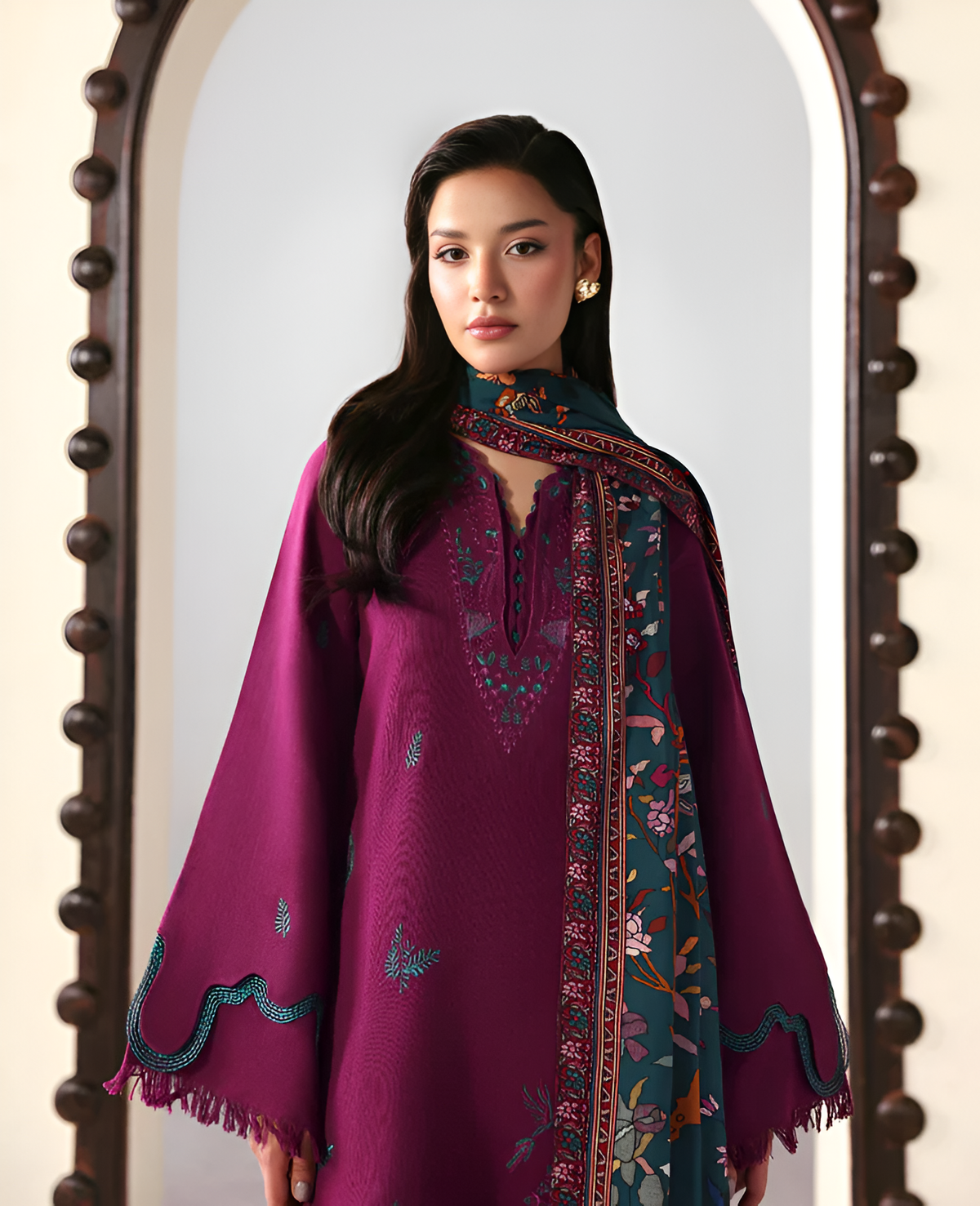 Dilkash Libas Embroidered lawn 3 Piece Dress DL-3023
