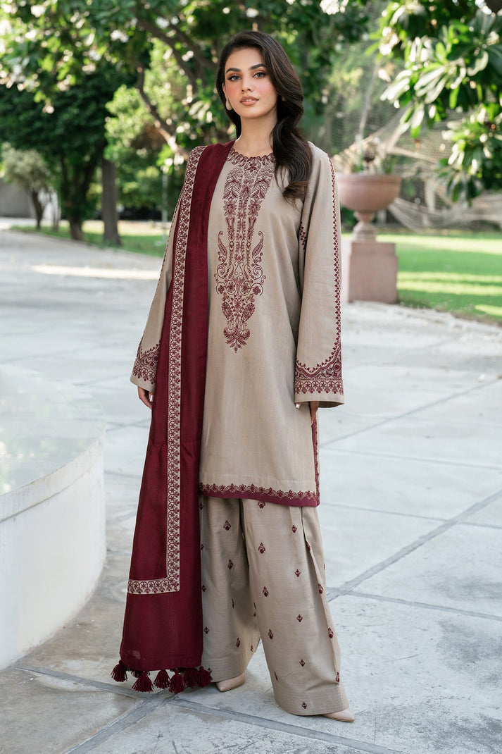 Dhanak 3-Piece Embroidered Dress D-GD 48