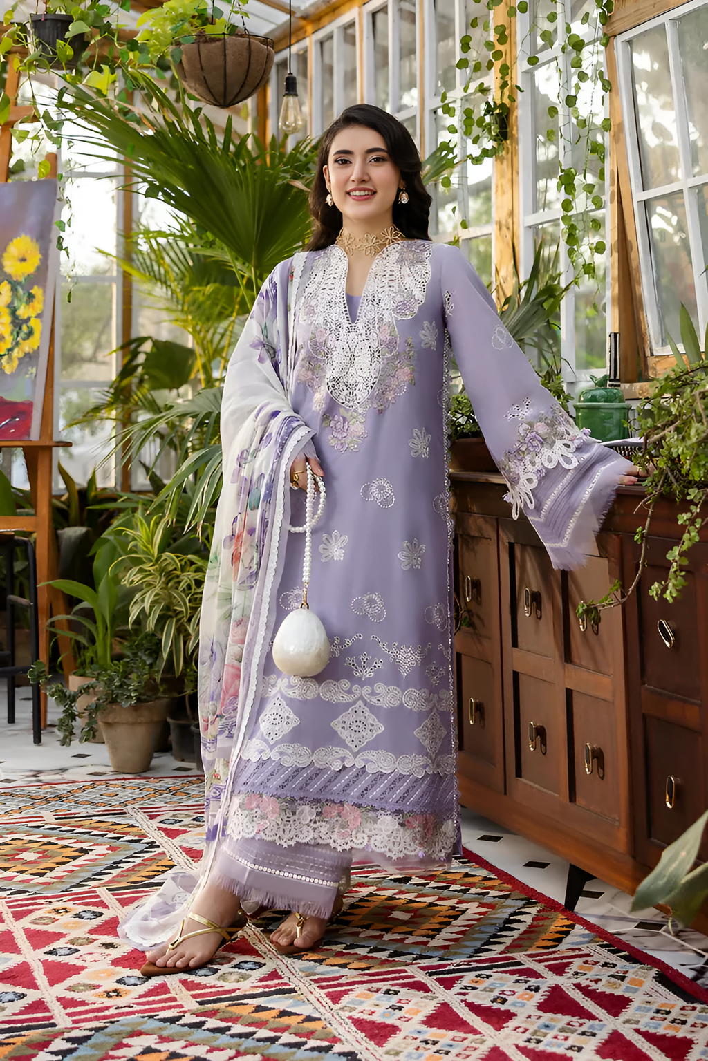 Elaf ChikenKari Embroidered 3 Piece Lawn DL-3038