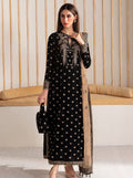Dilkash Libas Embroidered Micro Velvet 3 Piece D-2004