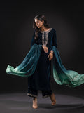 Dilkash Libas Embroidered Micro Velvet 3 Piece D-2002