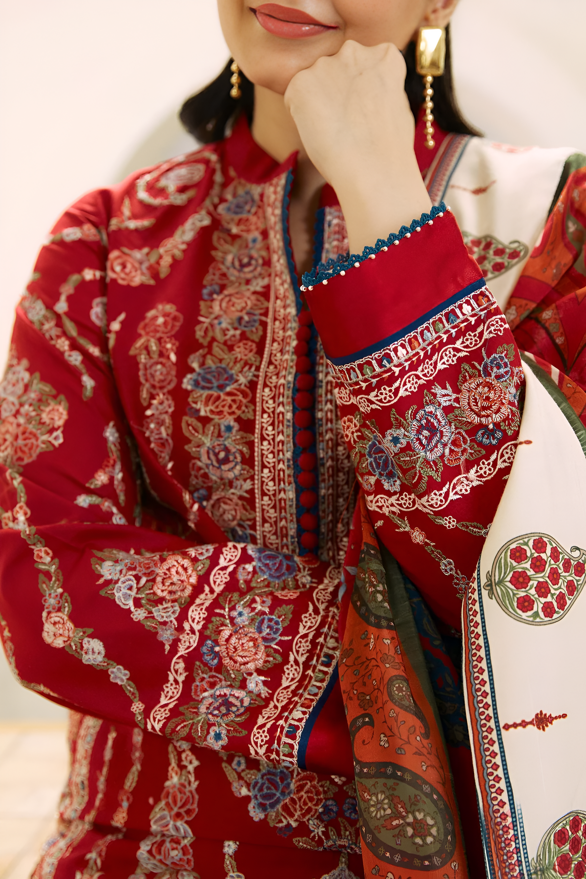 Zara Shahjahan 3 Piece Embroidered Lawn Dress DL-058